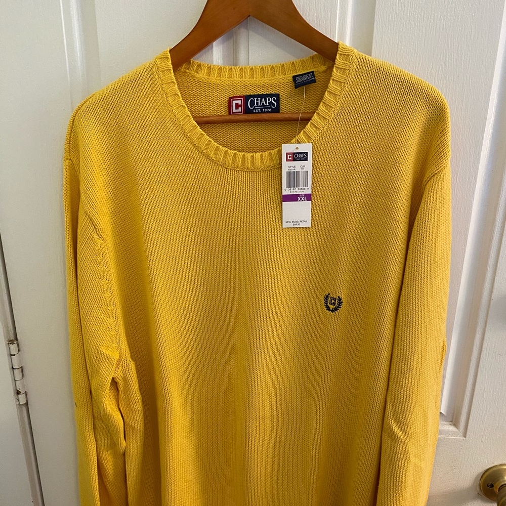 Men's  XXL  Chaps Sweater New w/Tag